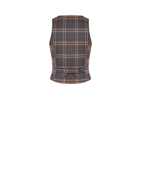 Gilet cintré tartan Rinascimento