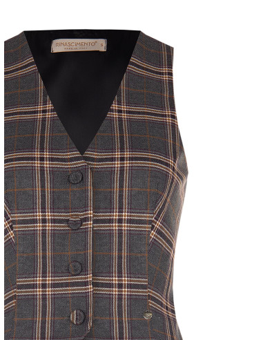 Gilet cintré tartan Rinascimento