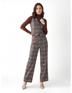 Getailleerd tartanvest Rinascimento