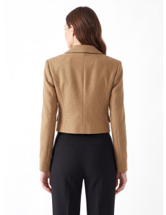 Korte blazer van een wolmix-twillstof Rinascimento 2