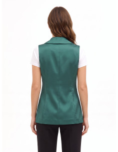 Gilet ajusté long en satin Rinascimento 2
