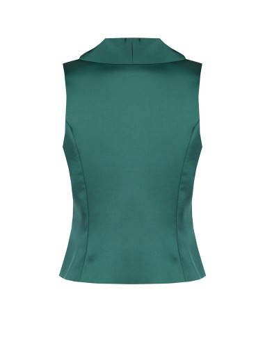 Gilet ajusté long en satin Rinascimento