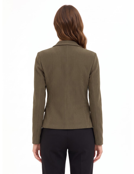 Veste blazer cintrée en velours côtelé fin Rinascimento