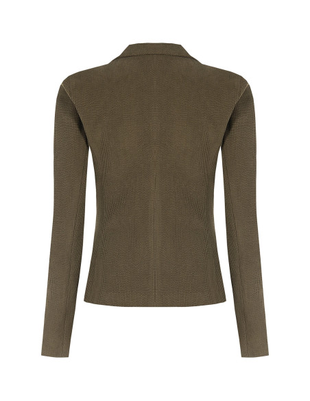 Veste blazer cintrée en velours côtelé fin Rinascimento