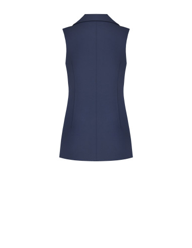 Gilet long et cintré en tissu technique Rinascimento