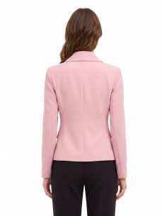 Veste blazer courte cintrée en tissu technique avec boutons logo Rinascimento 2