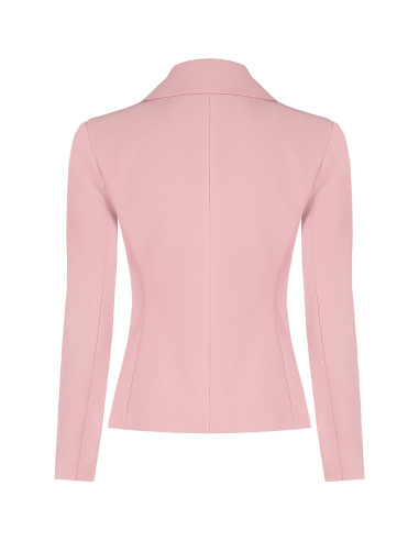 Veste blazer courte cintrée en tissu technique avec boutons logo Rinascimento
