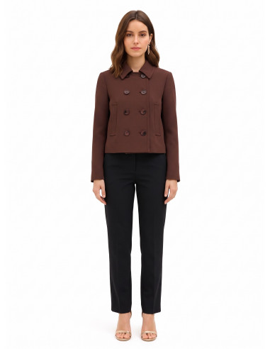 Manteau court avec poches et épaulettes Rinascimento