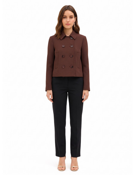 Manteau court avec poches et épaulettes Rinascimento