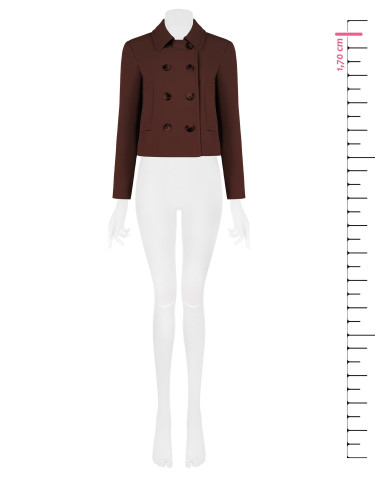 Manteau court avec poches et épaulettes Rinascimento