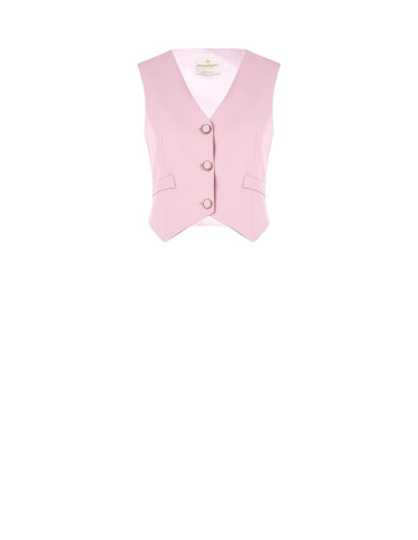 Gilet en tissu fluide crêpe Rinascimento