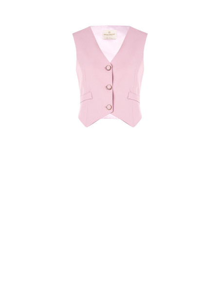 Gilet en tissu fluide crêpe Rinascimento