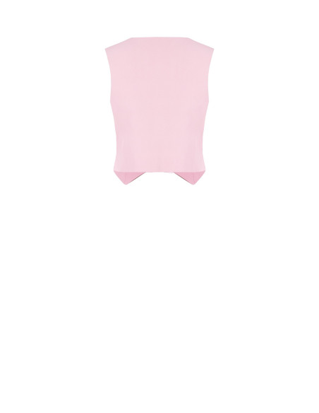 Gilet en tissu fluide crêpe Rinascimento