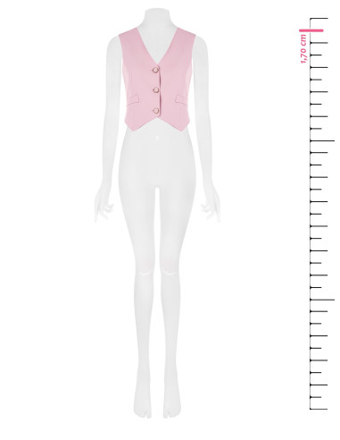 Gilet en tissu fluide crêpe Rinascimento