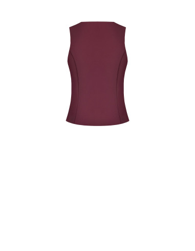 Gilet cintré en tissu cady avec boutons assortis Rinascimento