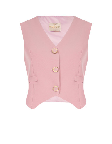 Gilet à trois boutons en tissu technique Rinascimento
