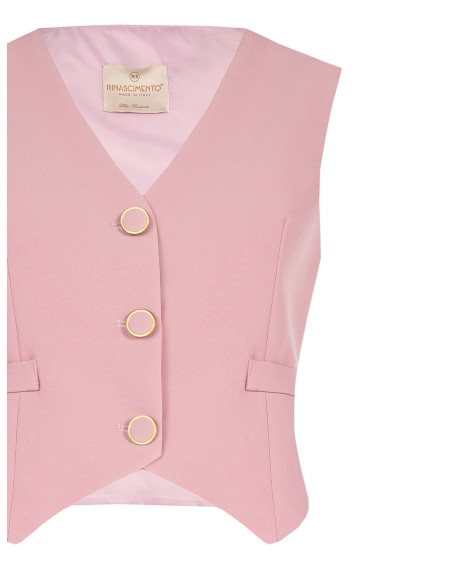 Gilet à trois boutons en tissu technique Rinascimento