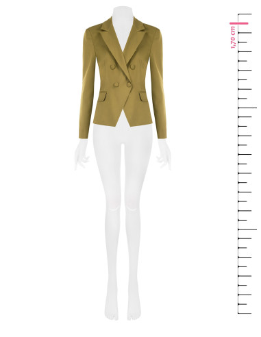 Veste blazer courte cintrée en tissu technique Rinascimento