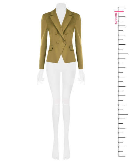 Veste blazer courte cintrée en tissu technique Rinascimento