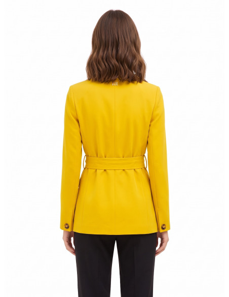 Veste blazer en polyviscose avec ceinture assortie Rinascimento