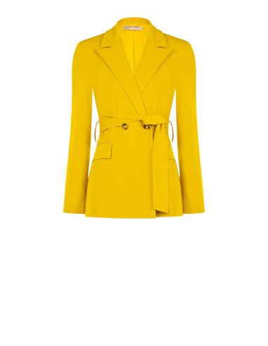 Veste blazer en polyviscose avec ceinture assortie Rinascimento