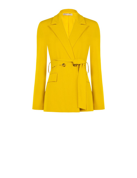 Veste blazer en polyviscose avec ceinture assortie Rinascimento