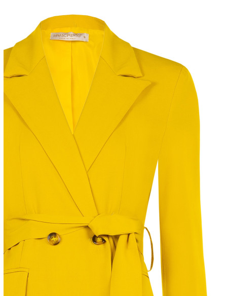 Veste blazer en polyviscose avec ceinture assortie Rinascimento
