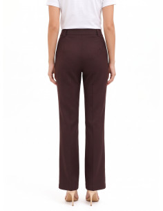 Pantalon droit en coton mélangé avec bouton dissimulé Rinascimento 2