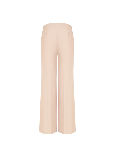 Pantalon palazzo en tissu cady avec panneau effet portefeuille Rinascimento