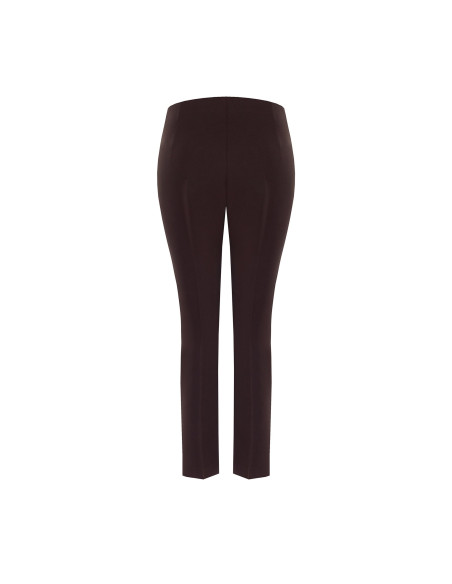 Pantalon cigarette en tissu technique avec boutons aux chevilles Rinascimento