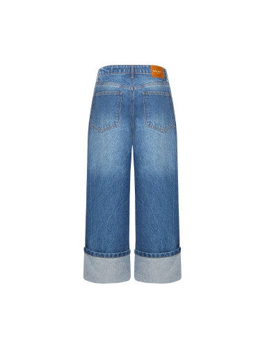 Jean droit raccourci avec large revers Rinascimento