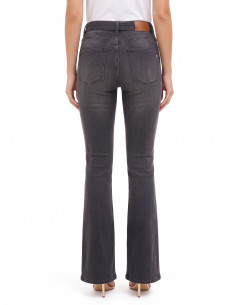 Jean flare extensible avec ceinture assortie et boucle logo RR Rinascimento 2
