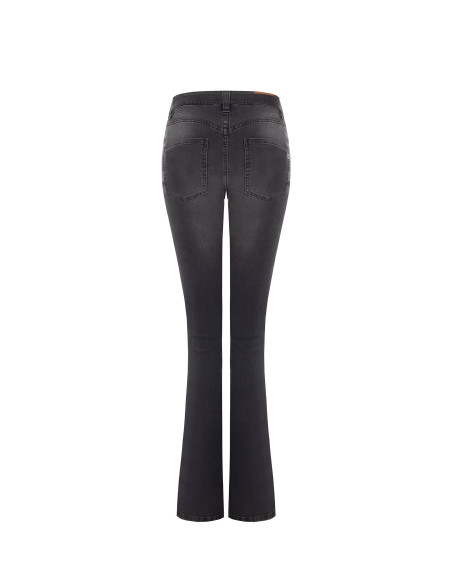 Stretchflarejeans met bijpassende riem en RR-logogesp Rinascimento