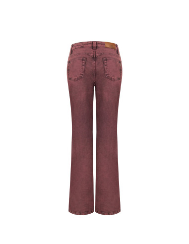 Jean wide leg extensible à effet délavé Rinascimento
