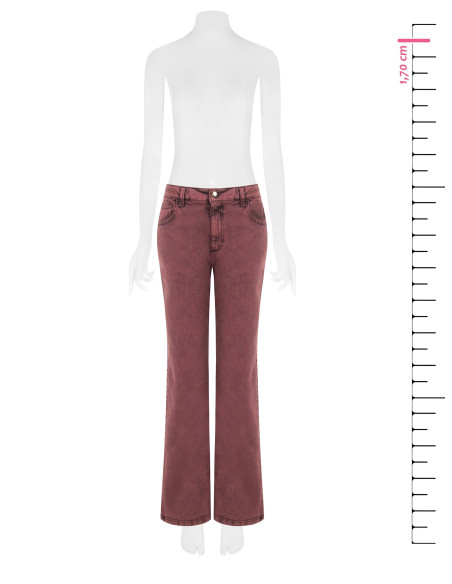 Jean wide leg extensible à effet délavé Rinascimento