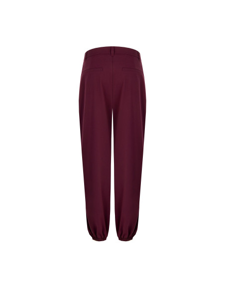 Pantalon large ballon en polyviscose avec plis Rinascimento