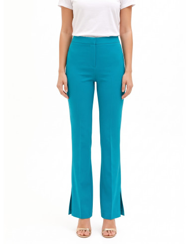 Pantalon évasé avec fentes en maille Milano Rinascimento