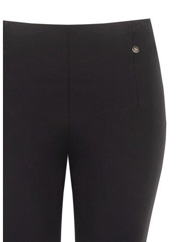 Pantalon flare court en viscose mélangée avec taille élastiquée Rinascimento