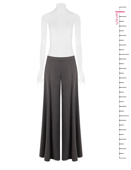 Pantalon palazzo extra-large en polyviscose Rinascimento