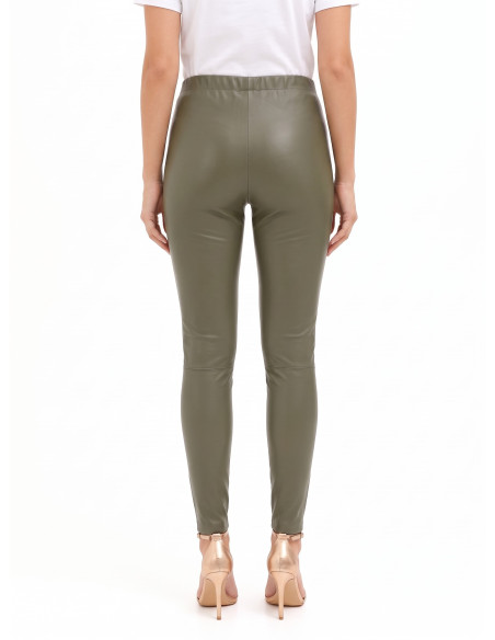Leggingbroek van imitatieleer met elastische tailleband Rinascimento