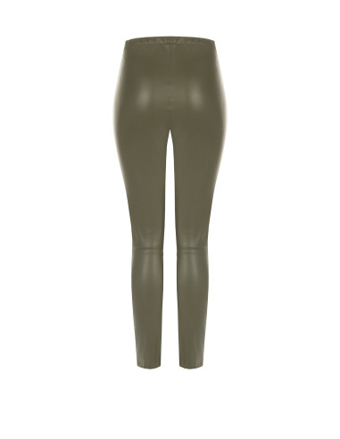 Leggings effet cuir avec élastique à la taille Rinascimento
