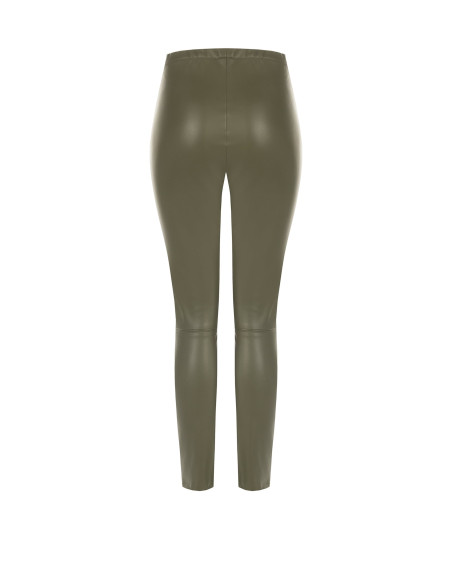 Leggings effet cuir avec élastique à la taille Rinascimento