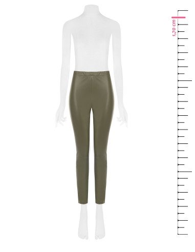 Leggings effet cuir avec élastique à la taille Rinascimento