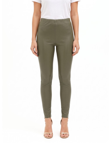 Leggingbroek van imitatieleer met elastische tailleband Rinascimento