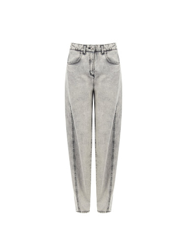 Balloon-jeans in gewassen denim Rinascimento