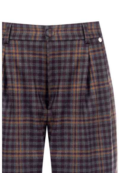 Bermuda tartan à double pli Rinascimento