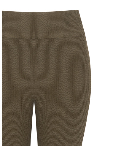 Pantalon évasé en velours côtelé fin avec fermeture éclair latérale Rinascimento