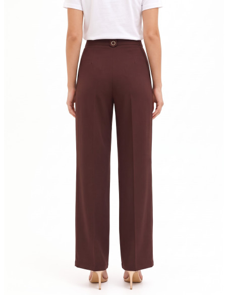 Pantalon palazzo en tissu fluide Rinascimento