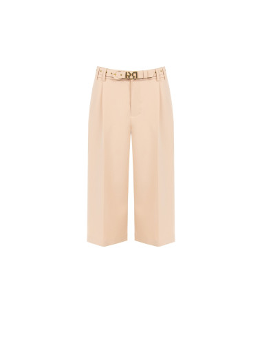 Bermuda Laghi avec ceinture rigide assortie et pli sur le côté Rinascimento