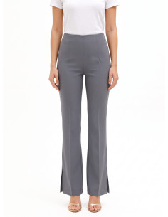 Pantalon évasé en polyviscose sans poches Rinascimento